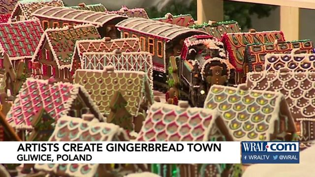 Gingerbread town on display in Poland that's 860 square feet of delight