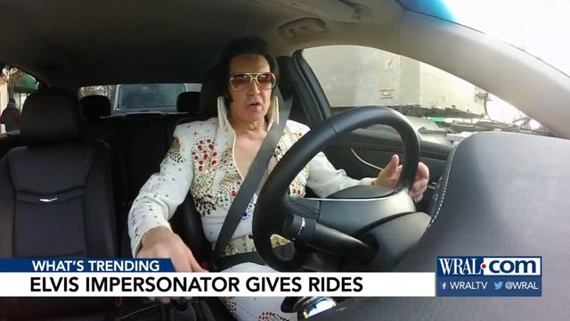 Elvis impersonator gives rides for singer's birthday