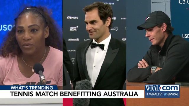 Tennis stars holding benefit match to raise money for Australia's wildfire relief