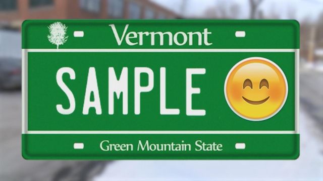 Vermont considers emoji license plates