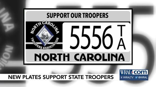 New license plates support state troopers