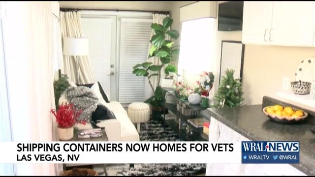 Shipping containers being converted to new homes for veterans, those in need