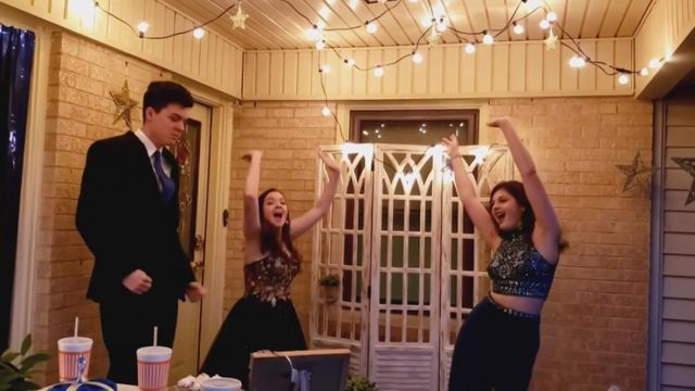 Texas teens throw porch prom after coronavirus cancellation
