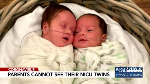 Parents can't see twin babies in NICU due to coronavirus