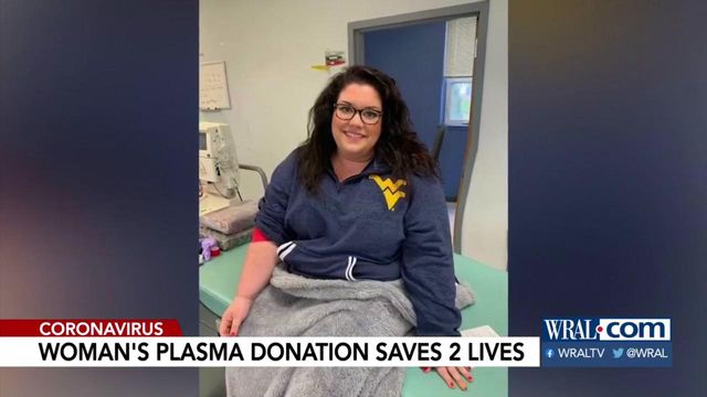 Woman's plasma donation saves two lives