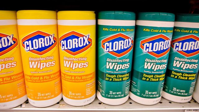 Clorox disinfecting cleaners won't be fully stocked until summer, CEO says