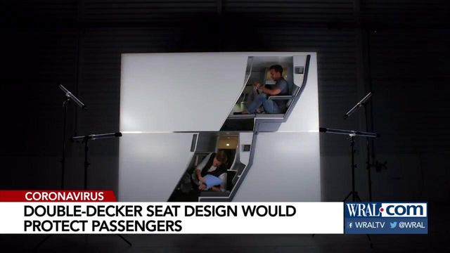 'Zephyr Seats' would allow for double-decker seating on airplanes