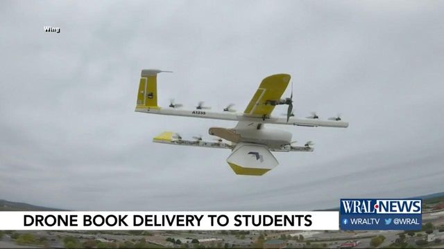 Virginia school district using drones to help gets books to students to read over summer