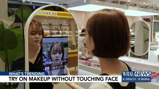 Department store comes up with unique, safe way to try on makeup