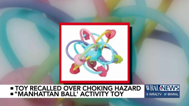 'Manhattan Ball' plastic activity toy being recalled due to choking hazard