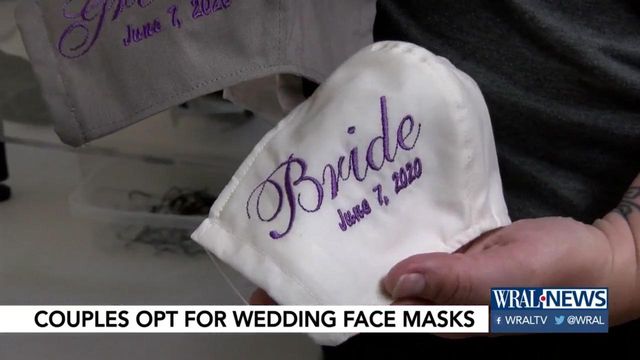 Iowa company making face masks that are becoming popular wedding favors