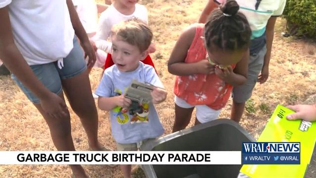 Oregon 3-year-old gets garbage truck birthday parade