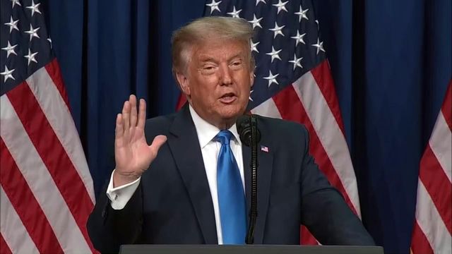 Trump speaks to delegates at GOP convention