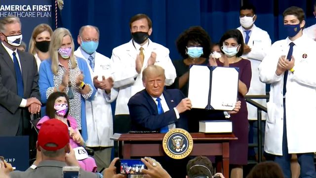 Trump promises to improve health care, protect coverage