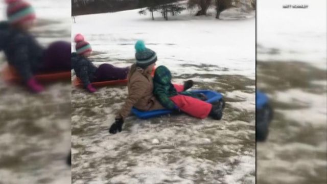 3-year-old fractured his skull while sledding, mother warns