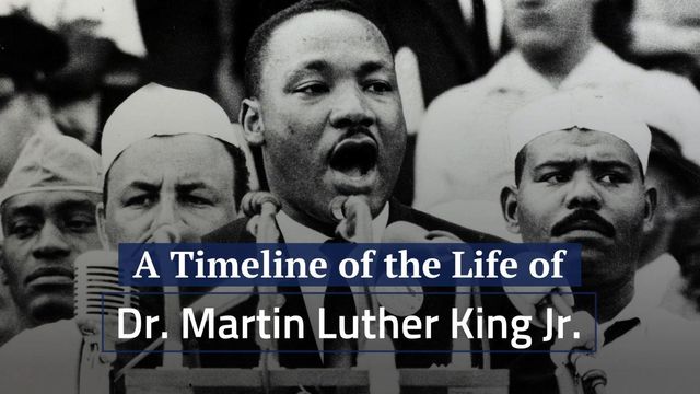 A timeline of the life of Dr. Martin Luther King, Jr.