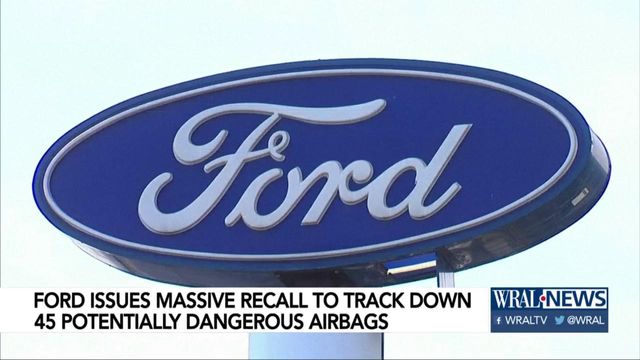 Ford issues recall to find handful of potentially dangerous air bags 