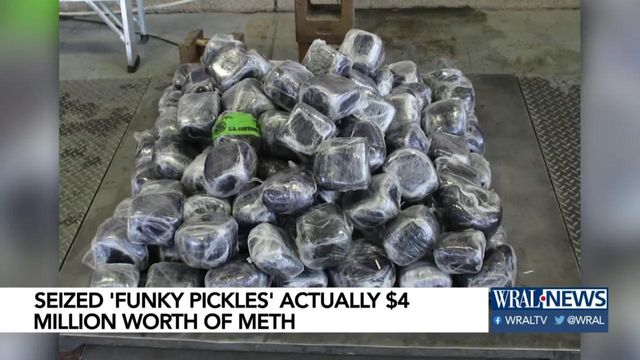 Seized 'funky pickles' actually $4M worth of meth