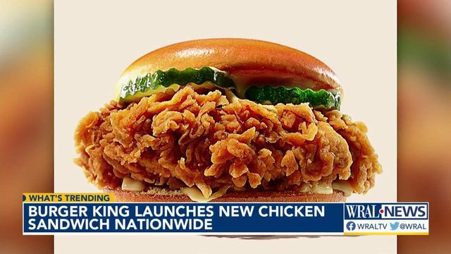 Burger King launces new chicken sandwich 