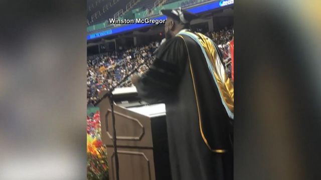 Video of High Point principal serenading graduates goes viral 