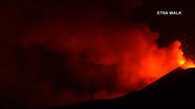 Mt. Etna erupts in Italy 