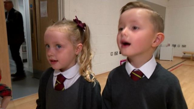 Twinpalooza: 15 sets of twins start to set school together in Scotland 
