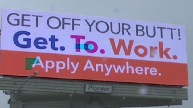 'Get back to work' billboards stirring controversy