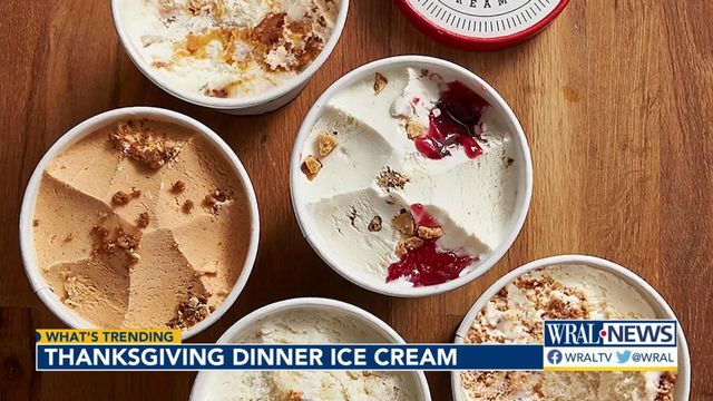 All-in-one: Ice cream company offering Thanksgiving-flavored options 