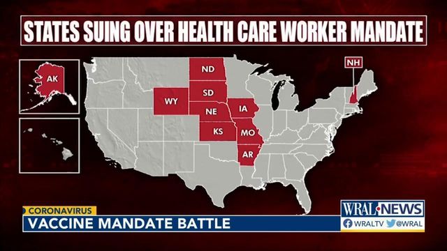 10 states sue U.S. over health care worker vaccine mandate