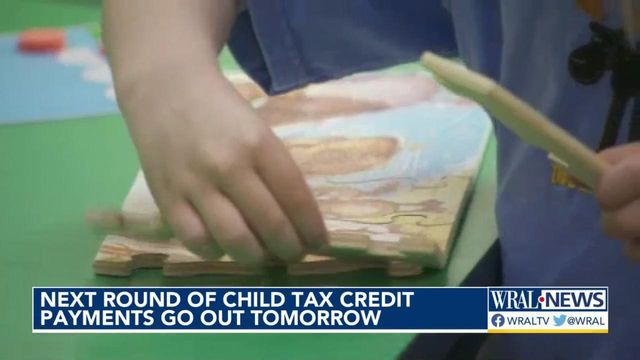 Next round of child tax credit payments go out tomorrow