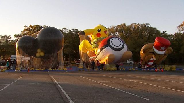 Balloon tests underway for Macy's Thanksgiving Day Parade 