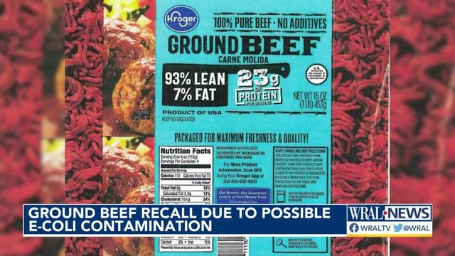 Ground beef recalled due to possible E. coli