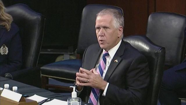 Tillis: Party plays a part in decision to vote against Jackson for Supreme Court