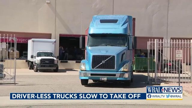 Driver-less trucks slow to take off