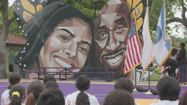 Sneakers, mural highlight ceremony for Gigi Bryant's 16th birthday