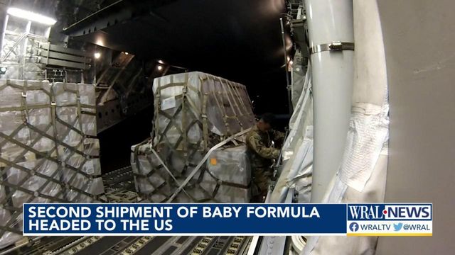 Second shipment of baby formula headed to the US