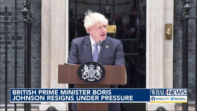 British Prime Minister Boris Johnson resigns under pressure