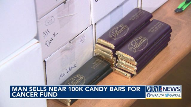 Man trying to sell 100,000 candy bars to support cancer fund