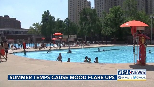 Hot summer temperatures can cause mood flare-ups