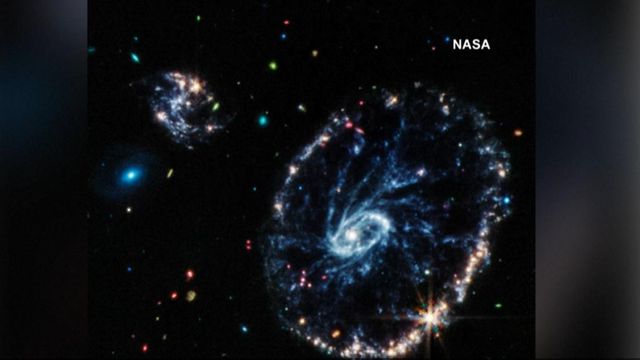 New pictures from James Webb telescope reveal rare cartwheel galaxy 