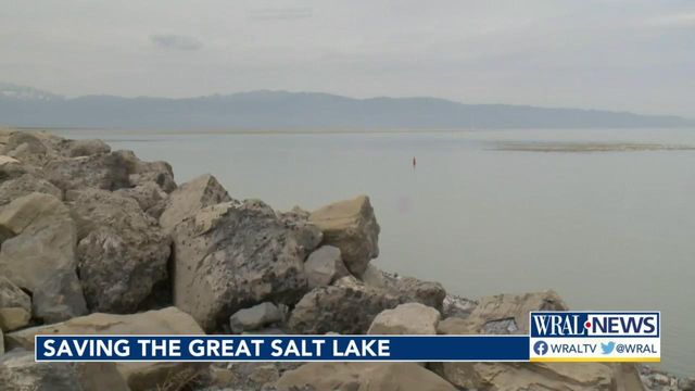 Great Salt Lake shrinking, creating risk of toxic dust
