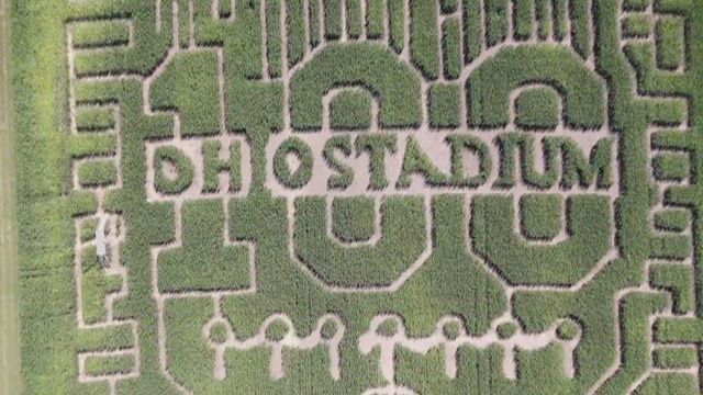 Corn maze pays tribute to 100th anniversary of Ohio Stadium