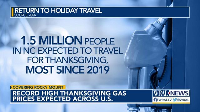Record-high Thanksgiving gas prices expected across U.S.