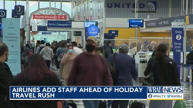 Airlines bolster staff ahead of busy holiday travel season