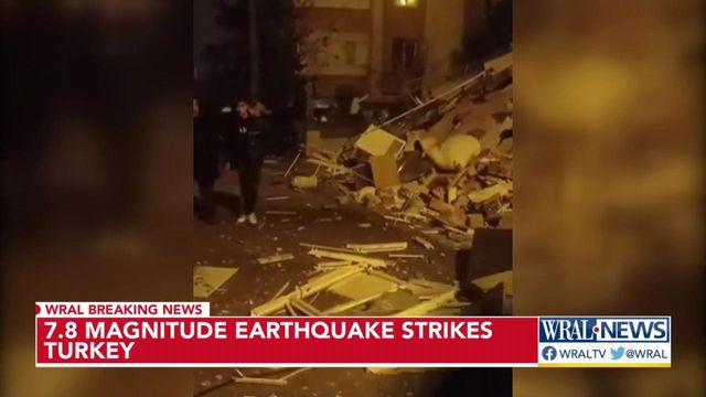 7.8-magnitude earthquake strikes Turkey
