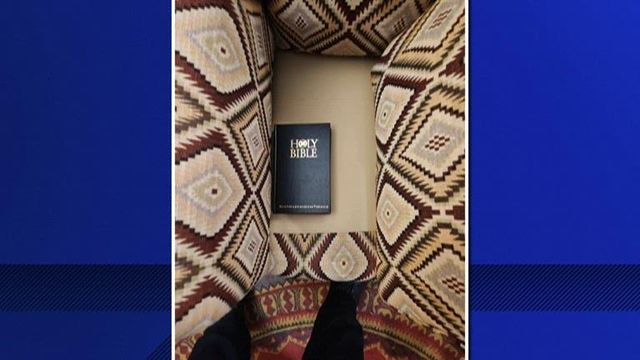Lawmaker caught hiding bibles in state capitol building