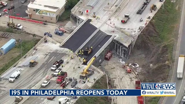 I-95 reopens Friday in Philadelphia