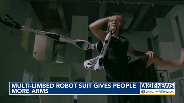 Robot suit gives people more arms, hands for multitasking