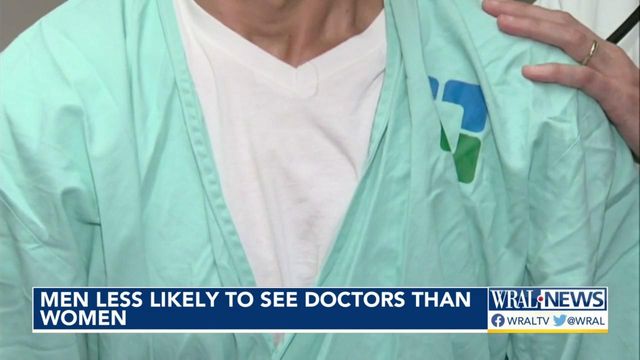 Men less likely to see doctors than women, data shows.