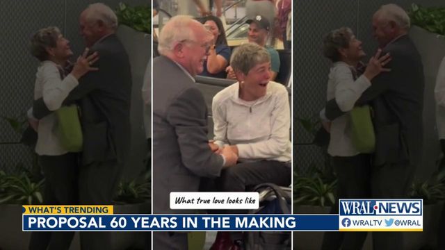 Man proposes to high school sweetheart at 60-year high school reunion